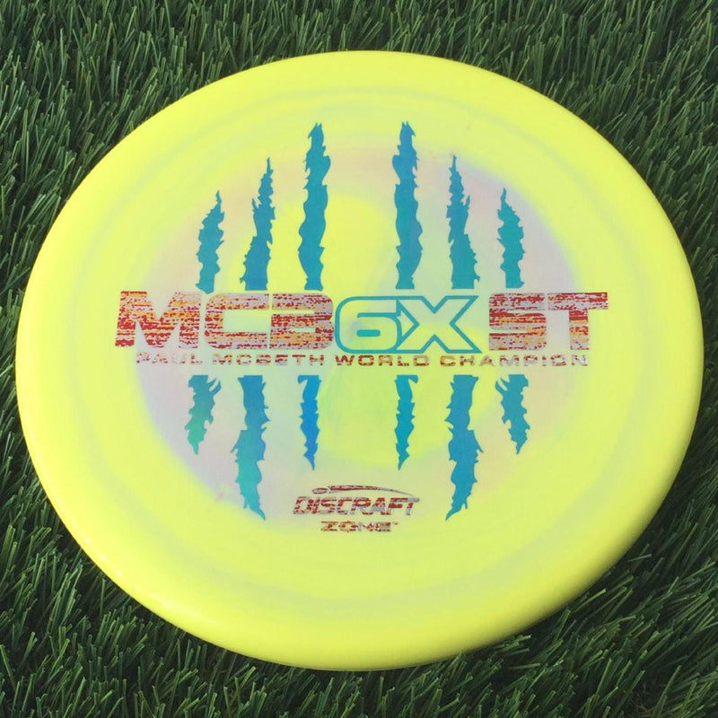 Discraft ESP Swirl Zone with McBeast 6X Claw PM World Champ Stamp - 172g - Solid Yellow