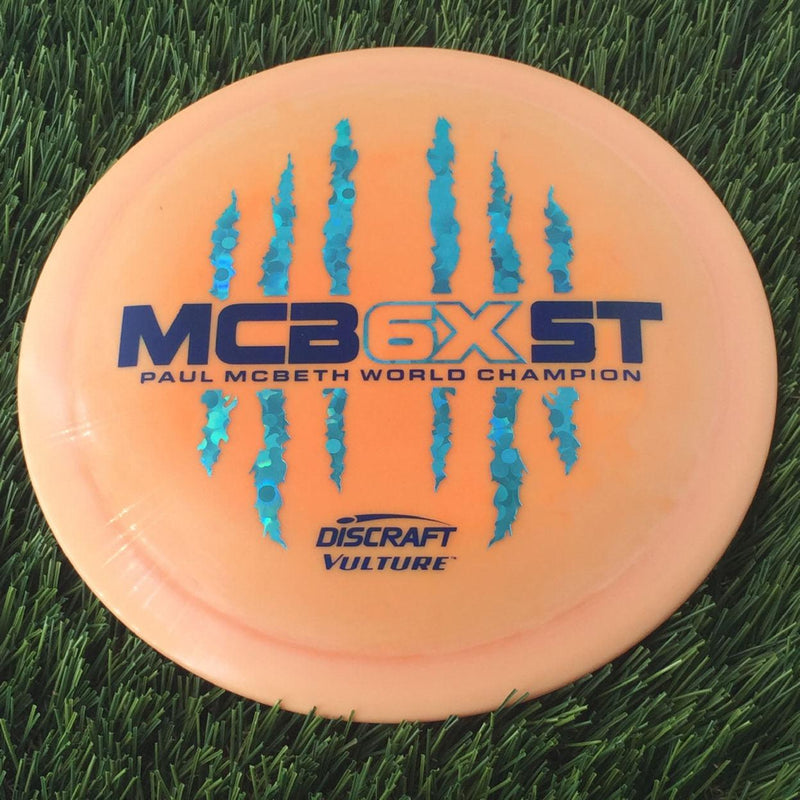 Discraft ESP Swirl Vulture with McBeast 6X Claw PM World Champ Stamp - 172g - Solid Orange