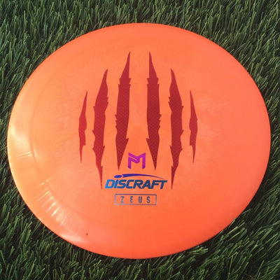 Discraft ESP Swirl Zeus with Paul McBeth 6X World Champ Claw Stamp - 174g - Solid Orange