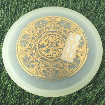 Dynamic Discs Lucid-X Moonshine Culprit with Chris Clemons Lemon Slice Team Series 2023 Stamp - 176g - Translucent Pale Yellow