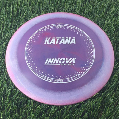 Innova Champion Blizzard Katana with Burst Logo Stock Stamp - 158g - Translucent Purple