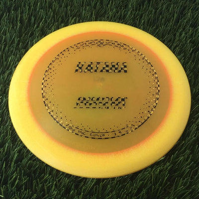 Innova Champion Blizzard Katana with Burst Logo Stock Stamp - 136g - Translucent Orange