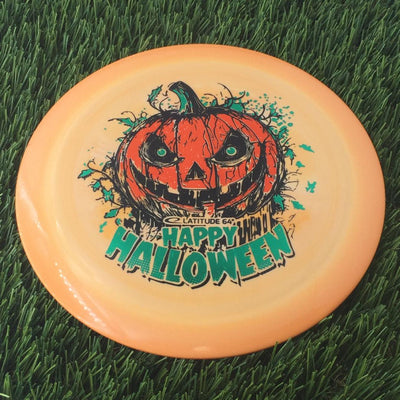 Latitude 64 Royal Grand Rive with Happy Halloween Spooky Pumpkin - Triple Foil 2024 Stamp - 173g Light Orange