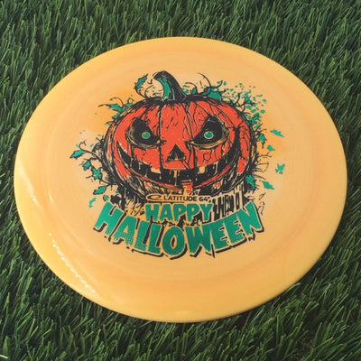 Latitude 64 Royal Grand Rive with Happy Halloween Spooky Pumpkin - Triple Foil 2024 Stamp - 175g Orangish Cream