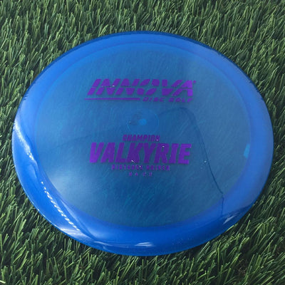 Innova Champion Valkyrie with Burst Logo Stock Stamp - 159g - Translucent Blue