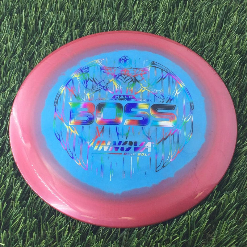 Innova Halo Star Boss with Burst Logo Stock Stamp - 175g Bluish Red