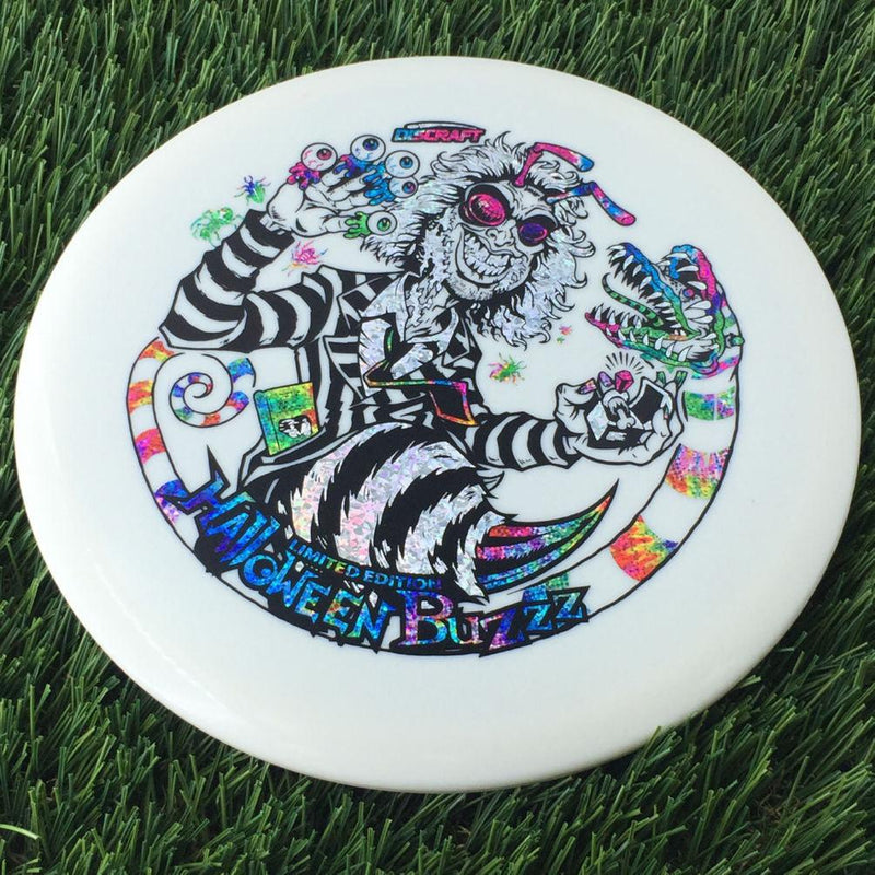 Discraft ESP Glow Buzzz with 2024 Halloween - Buzzzjuice Triple Foil Stamp - 174g White