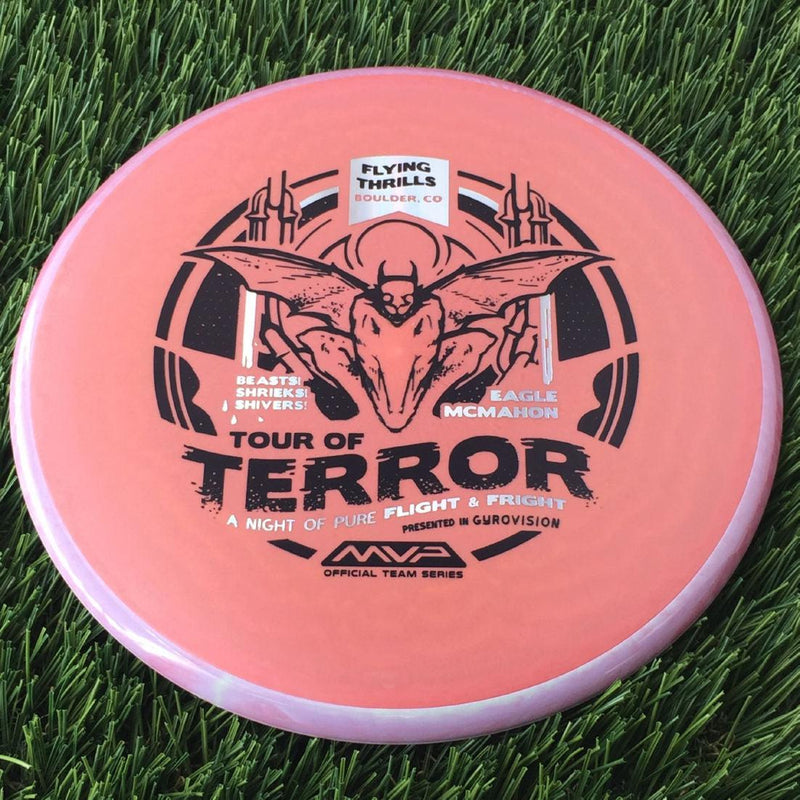 Axiom Fission Pyro with Flying Thrills in Bolder, CO presented by Gyrovision & Eagle McMahon - 2024 Halloween Tour of Terror Stamp - 177g Light Red