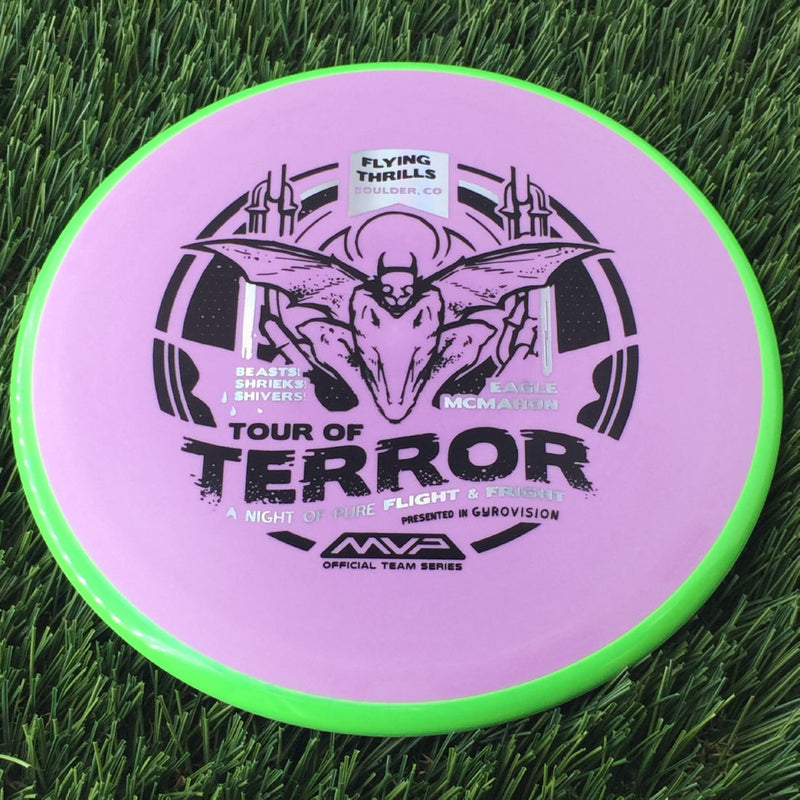 Axiom Fission Pyro with Flying Thrills in Bolder, CO presented by Gyrovision & Eagle McMahon - 2024 Halloween Tour of Terror Stamp - 177g Purple