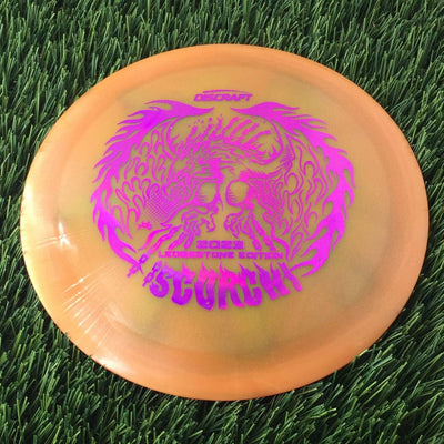 Discraft Elite Z Metallic Swirl Scorch with 2023 Ledgestone Edition - Wave 1 Stamp - 174g - Translucent Orange