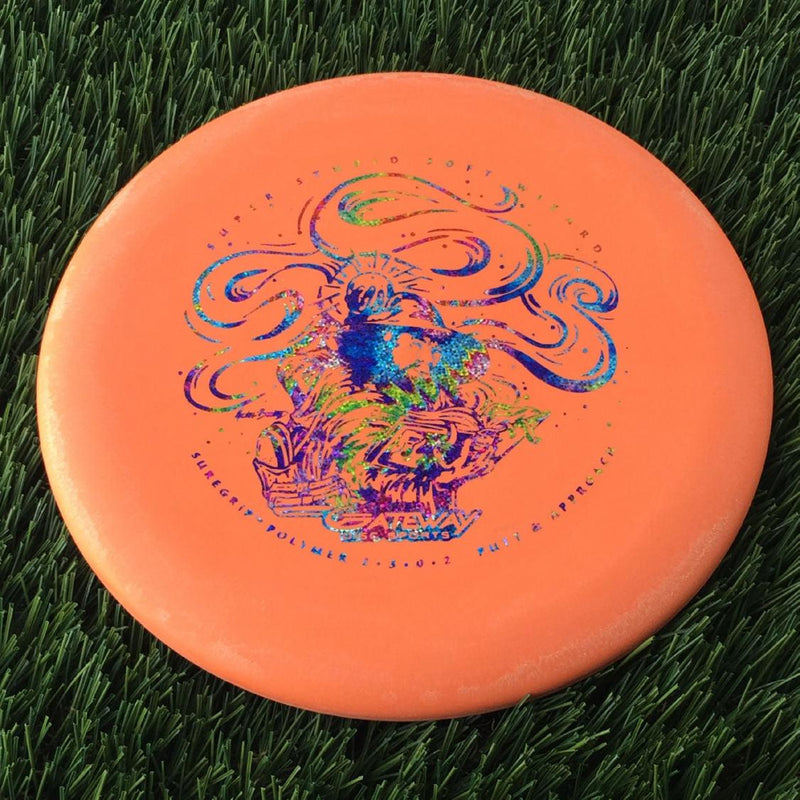 Gateway Suregrip Super Stupid Soft (SSS) Wizard with Spell Book Art by Michael Barnard Stamp - 173g Pale Orange