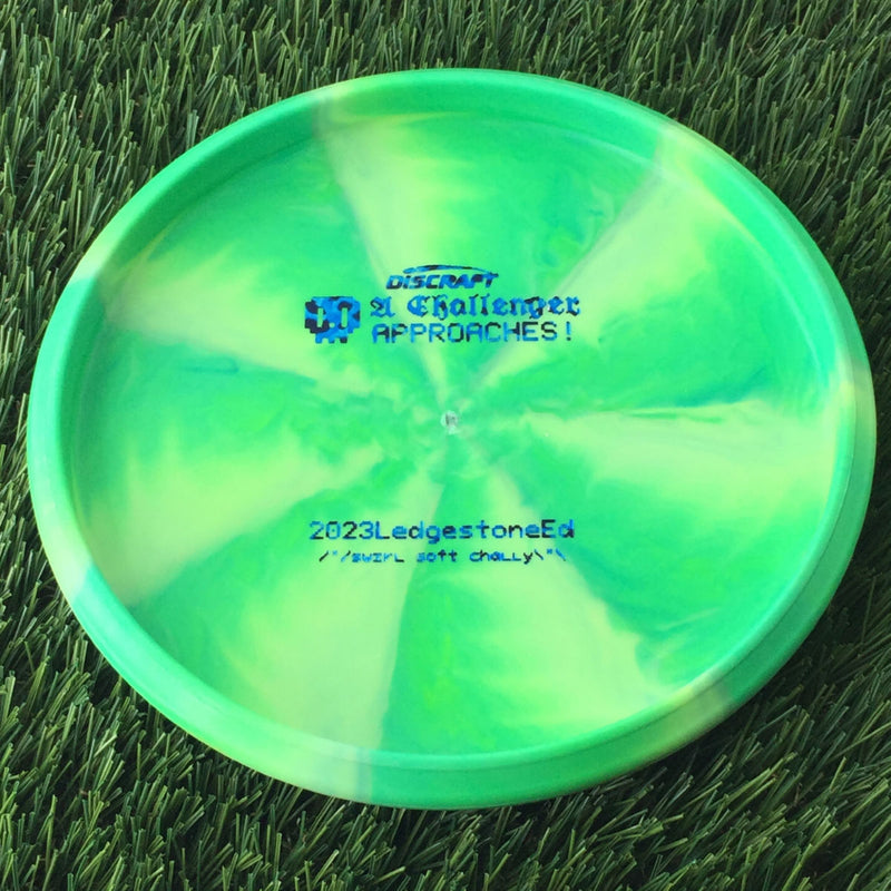 Discraft Swirly Soft Challenger with 2023 Ledgestone Edition - Wave 3 Stamp - 174g Green