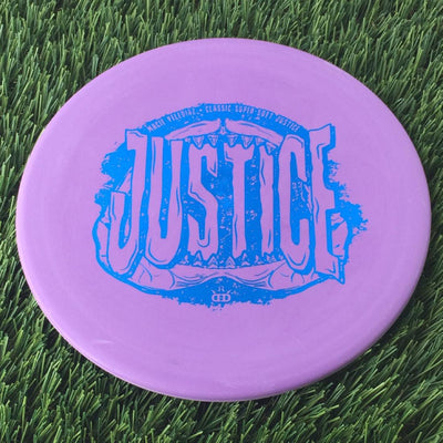 Dynamic Discs Classic Super Soft Justice with Macie Velediaz Shark Jaw Team Series 2023 Stamp - 175g Light Purple