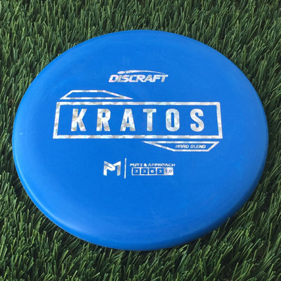 Discraft Putter Line Hard Kratos with PM Logo Stock Stamp Stamp - 173g Blue