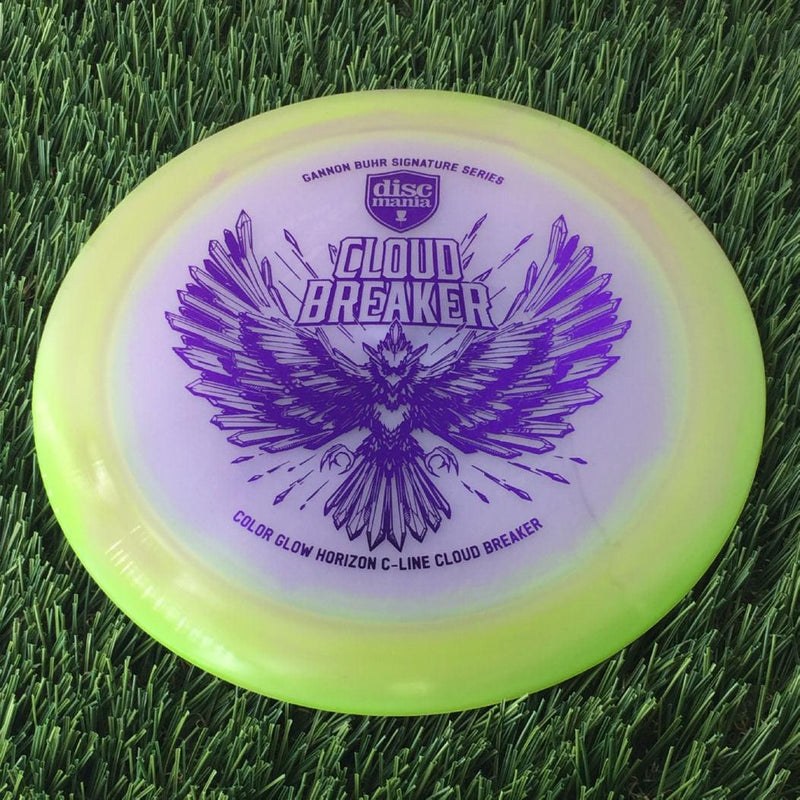 Discmania Horizon C-Line Color Glow Cloud Breaker with Gannon Buhr Signature Series 2024 Stamp - 175g - Translucent Off Purple