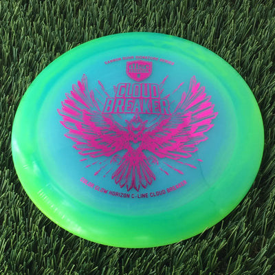 Discmania Horizon C-Line Color Glow Cloud Breaker with Gannon Buhr Signature Series 2024 Stamp - 173g - Translucent Green