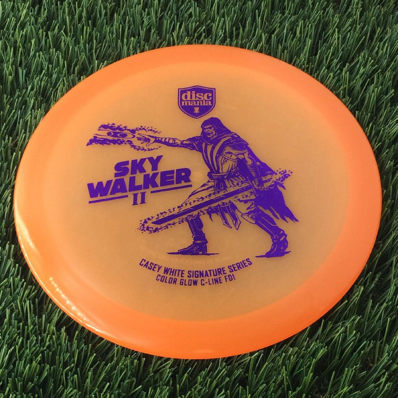 Discmania C-Line Color Glow Reinvented FD1 with Casey White Signature Series 2024 - Sky Walker II Stamp - 174g - Translucent Orange