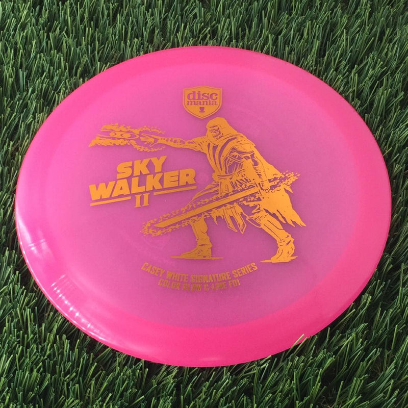 Discmania C-Line Color Glow Reinvented FD1 with Casey White Signature Series 2024 - Sky Walker II Stamp - 173g - Translucent Pink