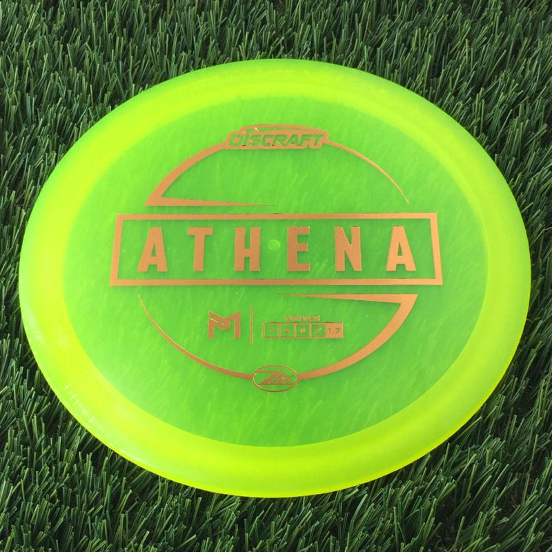 Discraft Elite Z Lite Athena with PM Logo Stock Stamp Stamp - 149g - Translucent Yellow