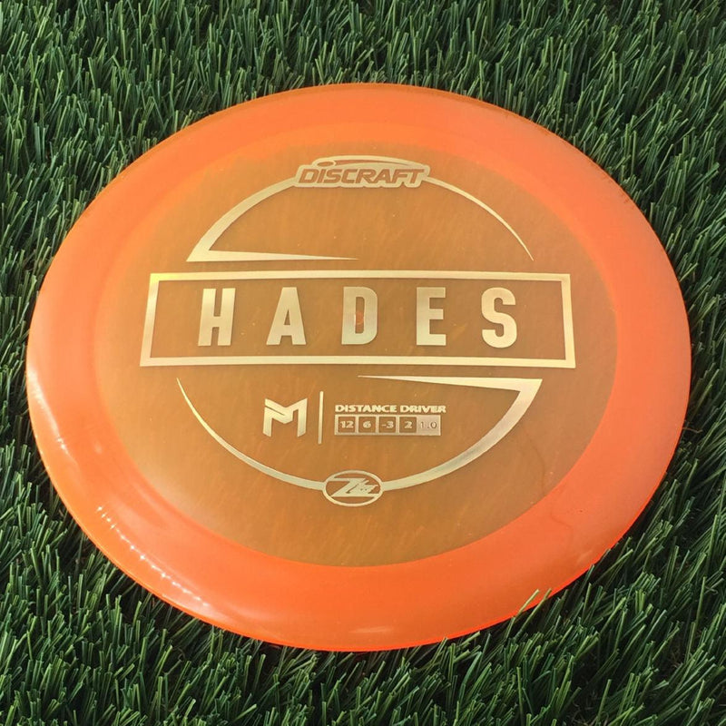 Discraft Elite Z Lite Hades with PM Logo Stock Stamp Stamp - 156g - Translucent Orange