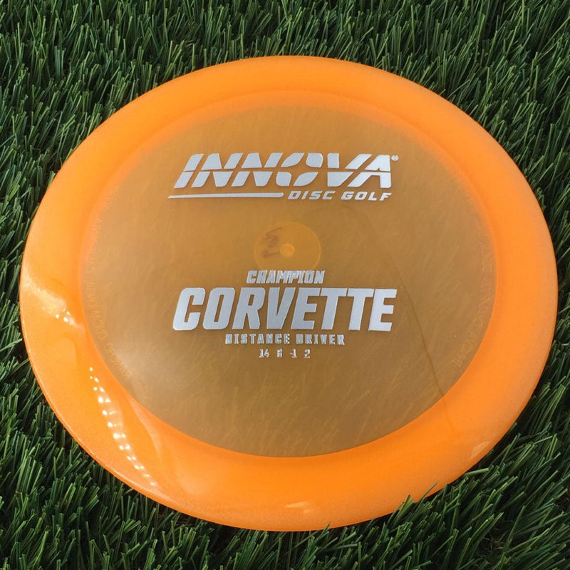 Innova Champion Corvette with Burst Logo Stock Stamp - 169g - Translucent Orange