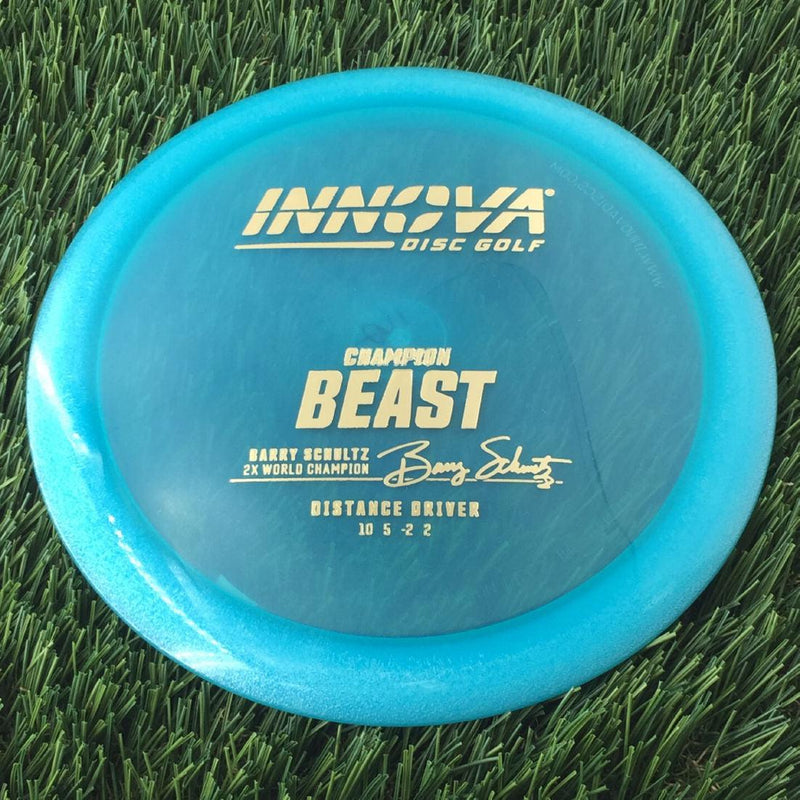 Innova Champion Beast with Burst Logo Barry Schultz 2X World Champion Stamp - 162g - Translucent Blue