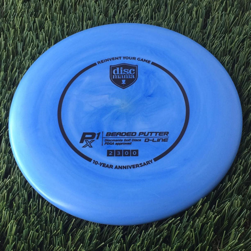 Discmania D-Line Swirl Flex 2 P1X with 10 Year Anniversary Heirloom Design Stamp - 173g Blue