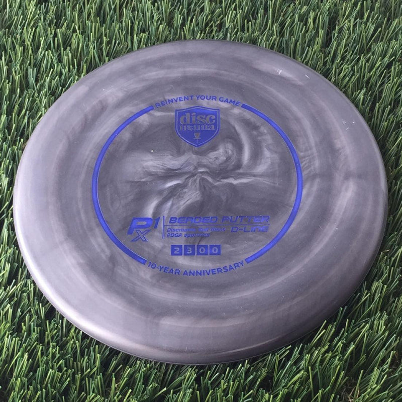 Discmania D-Line Swirl Flex 2 P1X with 10 Year Anniversary Heirloom Design Stamp - 173g Dark Grey