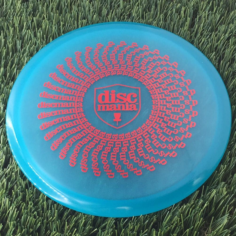 Discmania C-Line Color Glow MD1 Reinvented with Discmania Shield and Spiral Phenakistoscope Stamp - 177g - Translucent Blue