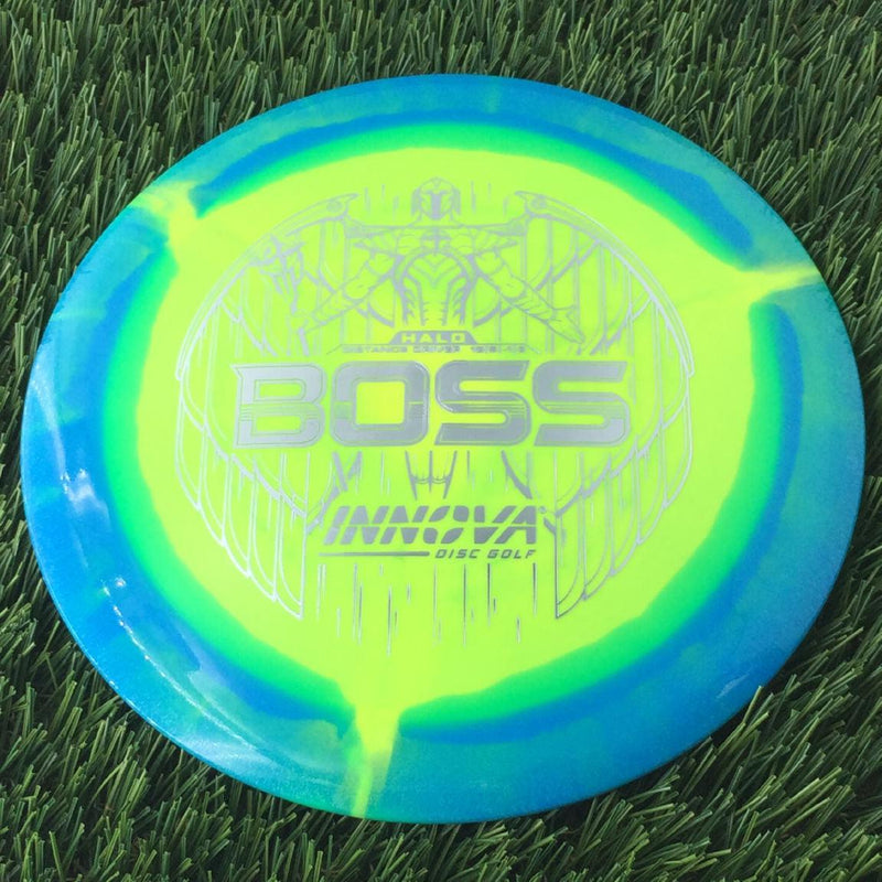 Innova Halo Star Boss with Burst Logo Stock Stamp - 161g Aqua Blue