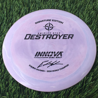 Innova Swirled Star Destroyer with Eveliina Salonen - 2024 World Champion Signature Edition Stamp - 175g Light Purple