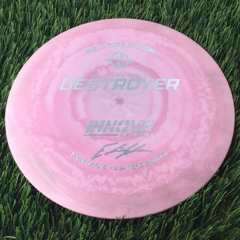 Innova Swirled Star Destroyer with Eveliina Salonen - 2024 World Champion Signature Edition Stamp - 147g Pink