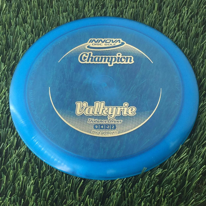 Innova Champion Valkyrie with Circle Fade Stock Stamp - 168g - Translucent Blue