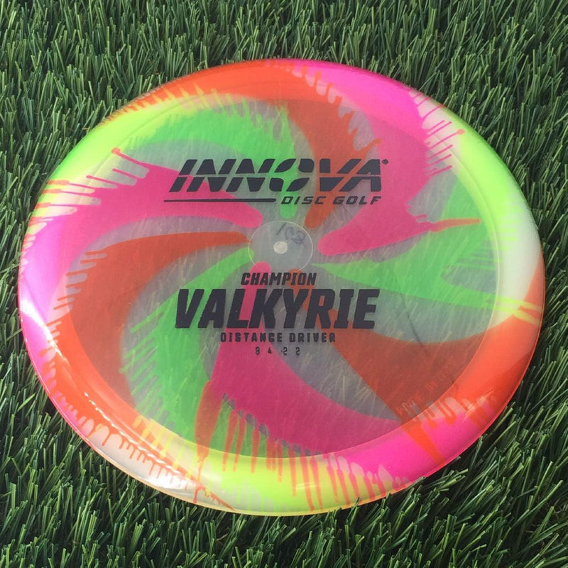 Innova Champion I-Dye Valkyrie with Burst Logo Stock Stamp - 168g - Translucent Dyed