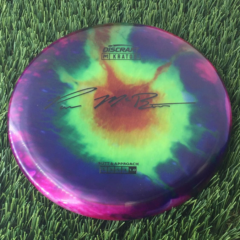 Discraft Elite Z Fly-Dyed Kratos with Paul McBeth Large Signature Stamp - 174g - Translucent Dyed