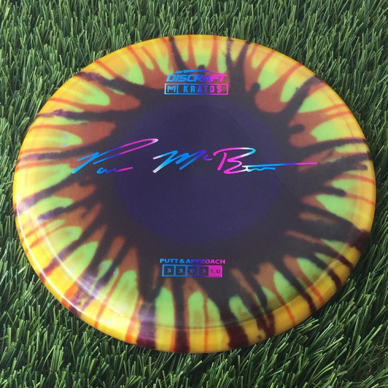 Discraft Elite Z Fly-Dyed Kratos with Paul McBeth Large Signature Stamp - 172g - Translucent Dyed