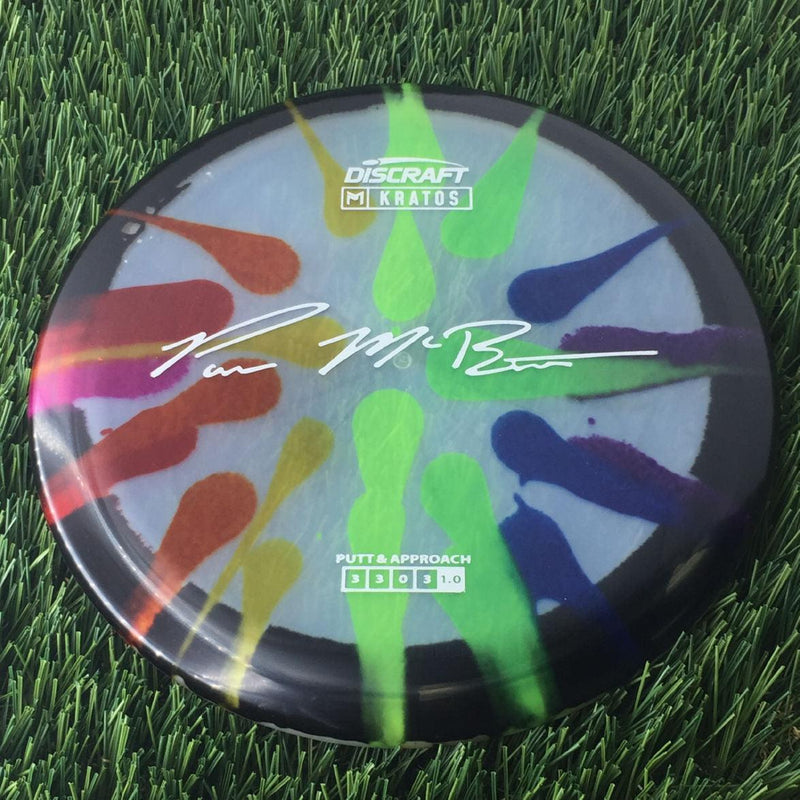 Discraft Elite Z Fly-Dyed Kratos with Paul McBeth Large Signature Stamp - 172g - Translucent Dyed