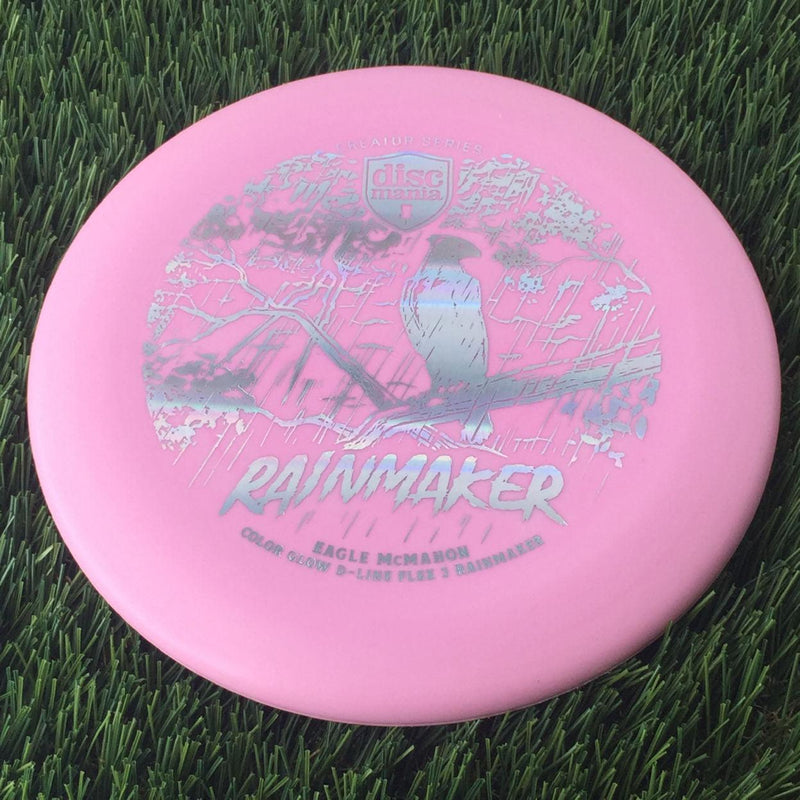 Discmania D-Line Flex 3 Color Glow Rainmaker with Creator Series Eagle McMahon 2023 Stamp - 173g Pink