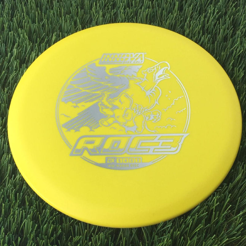 Innova DX Roc3 with Burst Logo Stock Character Stamp - 147g Yellow