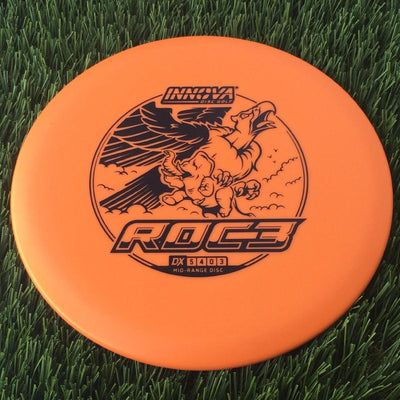 Innova DX Roc3 with Burst Logo Stock Character Stamp - 168g Orange