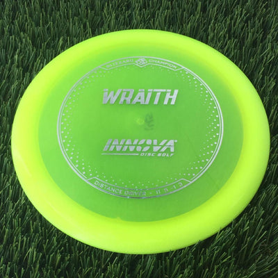 Innova Champion Blizzard Wraith with Burst Logo Stock Stamp - 145g - Translucent Yellow