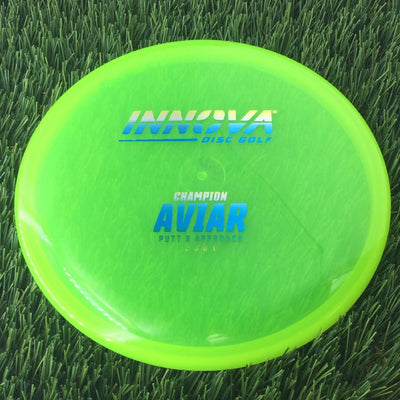 Innova Champion Aviar Putter with Burst Logo Stock Stamp - 175g - Translucent Neon Green