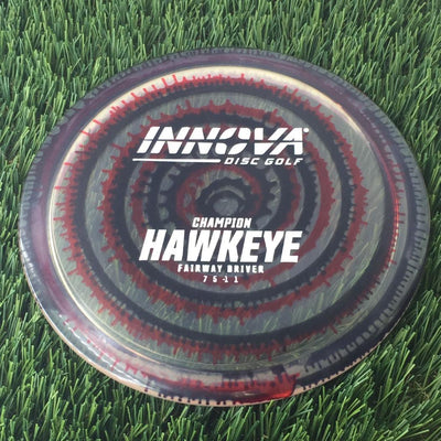 Innova Champion I-Dye Hawkeye with Burst Logo Stock Stamp - 175g - Translucent Dyed