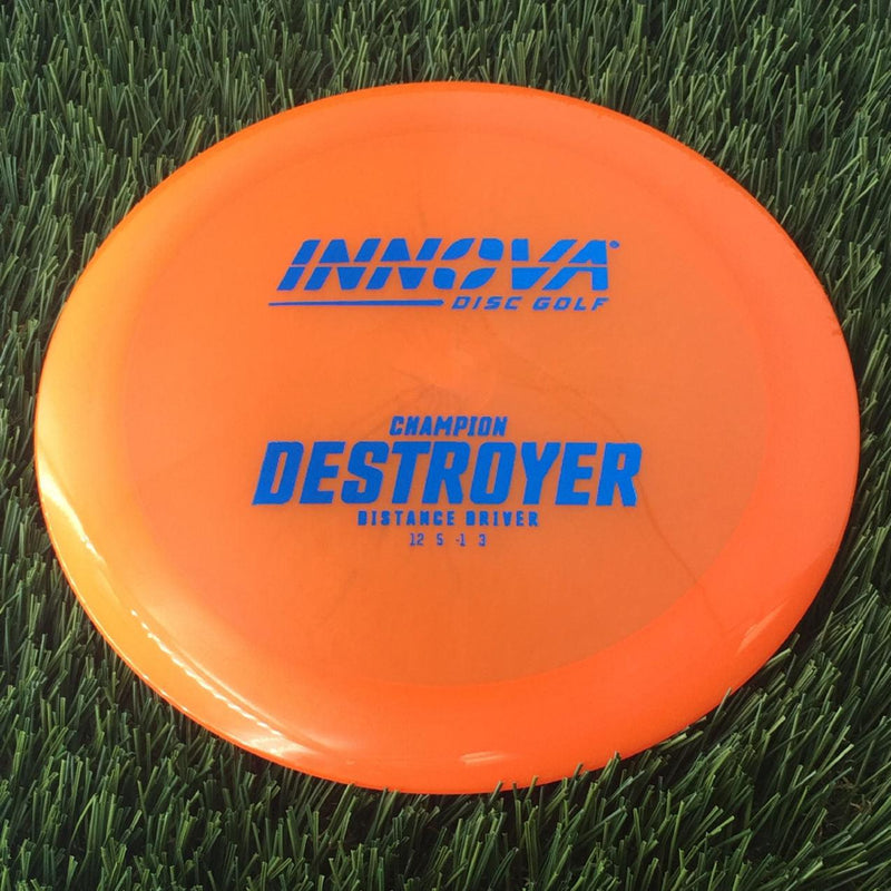 Innova Champion Destroyer with Burst Logo Stock Stamp - 175g - Translucent Orange