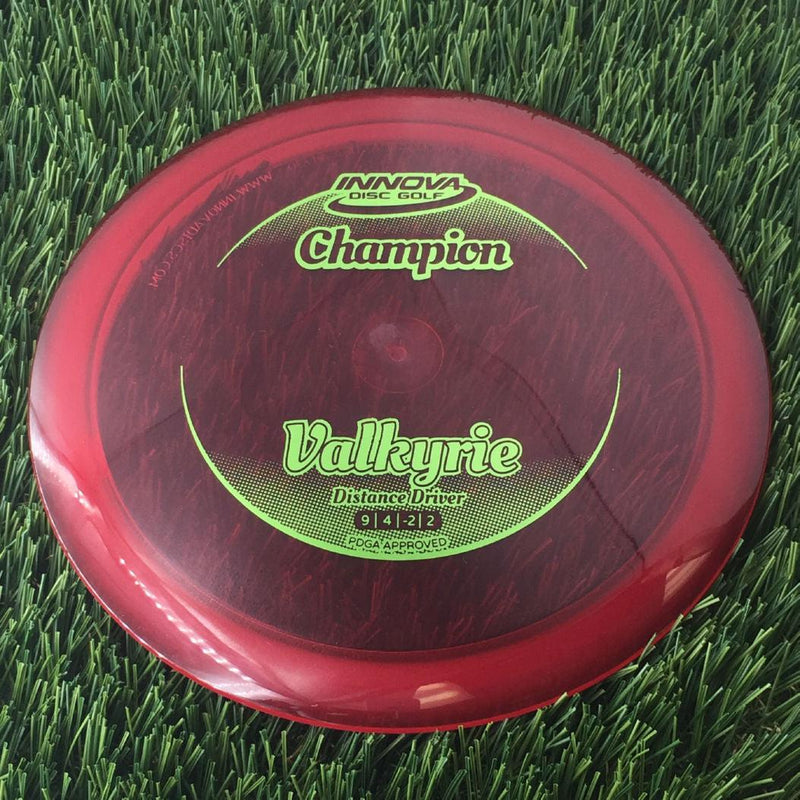 Innova Champion Valkyrie with Circle Fade Stock Stamp - 175g - Translucent Red