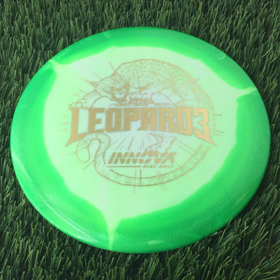 Innova Halo Star Leopard3 with Burst Logo Stock Stamp - 166g Green