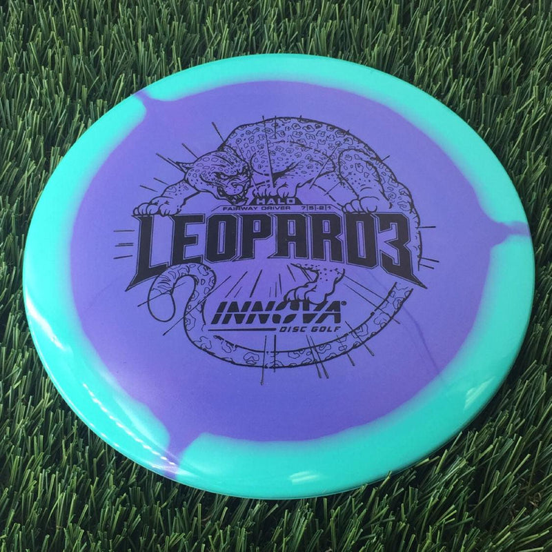 Innova Halo Star Leopard3 with Burst Logo Stock Stamp - 172g Turquoise Blurple