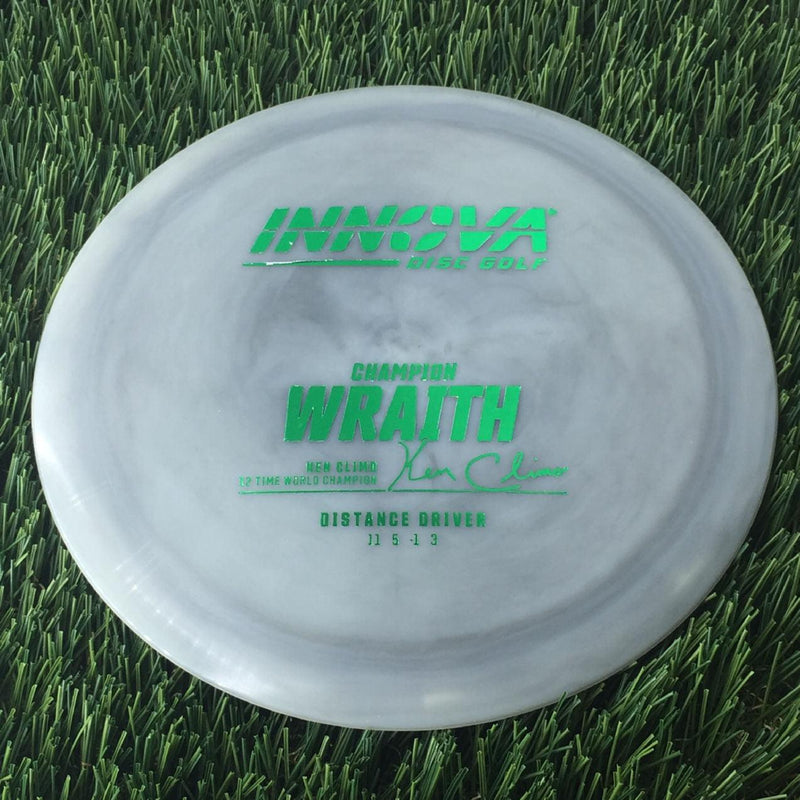 Innova Champion Wraith with Ken Climo 12 Time World Champion Burst Logo Stamp - 171g - Translucent Grey