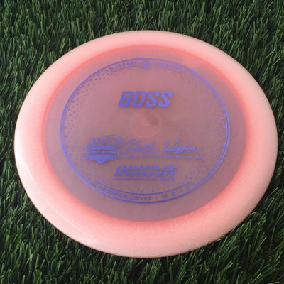 Innova Champion Blizzard Boss with 1108 Feet - David Wiggins - World Distance Record Holder Stamp - 138g - Translucent Pink