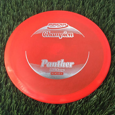 Innova Champion Panther with Circle Fade Stock Stamp - 166g - Translucent Bright Red